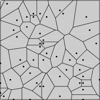 A Voronoi diagram